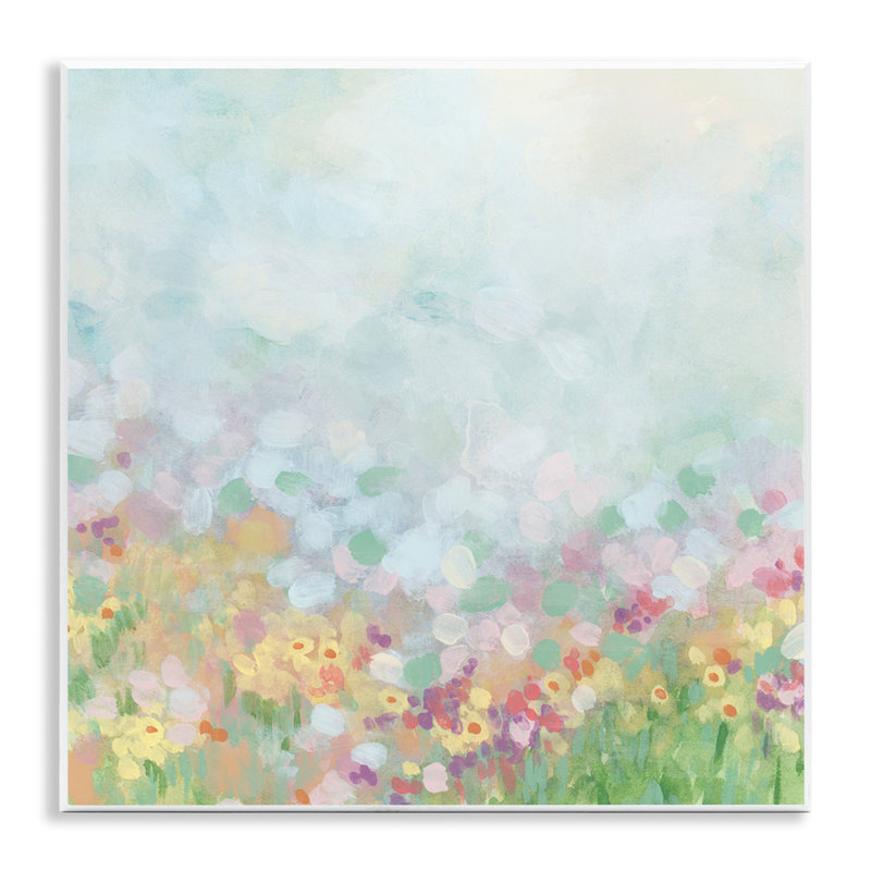 Art abstrait sur plaque de marguerites par June Erica Vess
