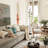 3-light Floor Lamp Glass Lampshade With Footswitch For Home Deco Living Room Bedroom