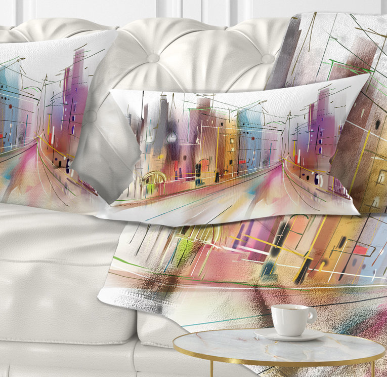 Coussin lombaire art urbain