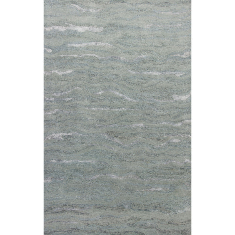 Tapis vert clair touffeté Caley