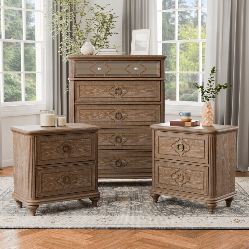 Ensemble de chambre à coucher 3 pièces Cashawn