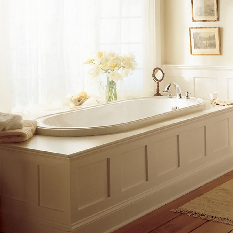 baignoire de trempage 72" x 36" Heritage, Blanc