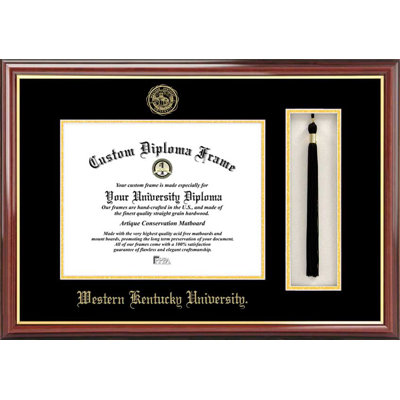 Evyonne Brown Wood Embossed Shadow Box Picture Frame with Mat