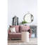 Miroir mural 26 "x 32" dans un cadre en métal doré - salon lumineux, vestibule, bureau, reflet transparent, structure avec décor en cristal de fer-1667135178-1667135176