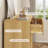 Fluted Dresser for Bedroom, Wooden Closet Clothes Storage Organizer for Living Room, Hallway-920766486