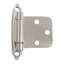 Armoire à charnière à fermeture automatique en nickel satiné (ensemble de 2)-58038249