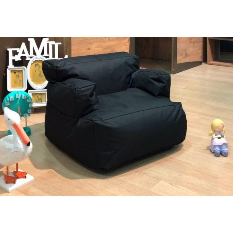 Fauteuil à billes, Polyester noir