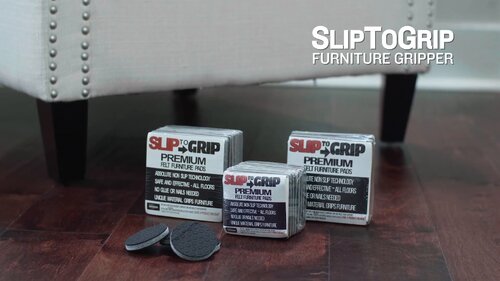 SlipToGrip Non Slip Furniture Pad Grippers - Stops Slide - Multi