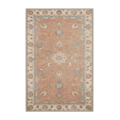 Tapis beige lavable à la machine Afyon