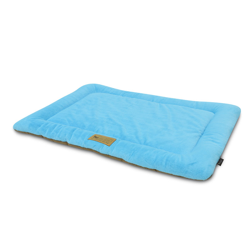 Tapis de cage moelleux, Très petit (l 20 po x P 15 po), Écume de mer / noisette