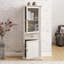 Armoire de rangement haute, armoire autoportante avec tablettes, armoire avec tiroir pour le salon, la cuisine, la salle à manger