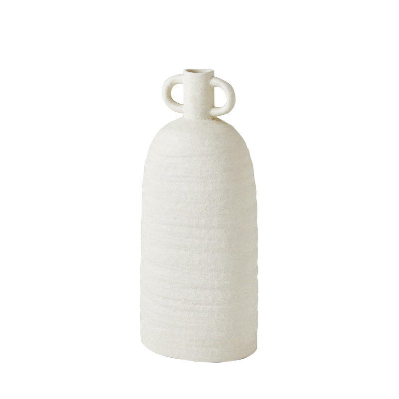 Sahara Handmade Ceramic Table Vase, 14.75" H x 6.5" W x 5" D