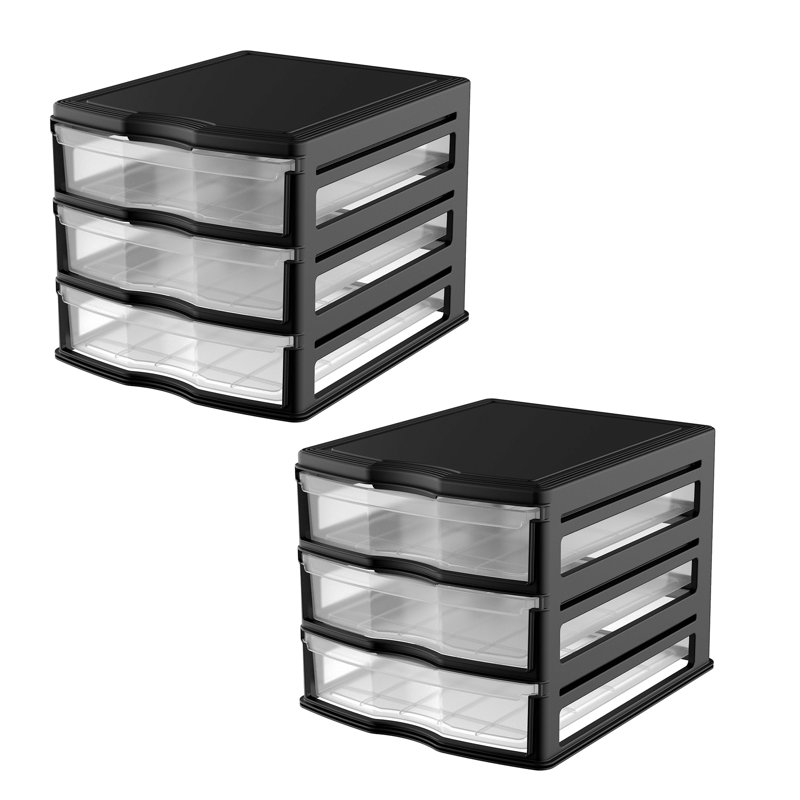 3 Drawer Stackable Drawer