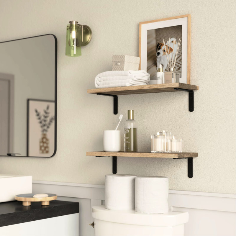 Organisateur de salon rustique de style 2 avec capacité de poids de 40 lb