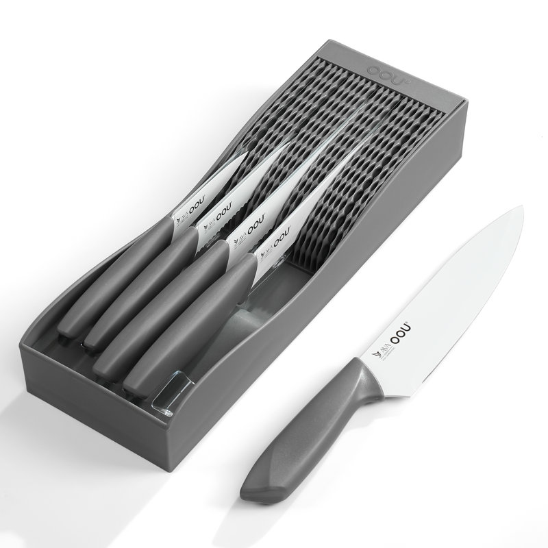 Oou Knife Set, Gray, Gray