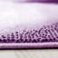 Tapis abstrait en polypropylène tissé à la machine en lilas / blanc-11717981
