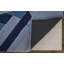 Tapis bleu marine / gris opale touffeté à la main Hithin-48687995