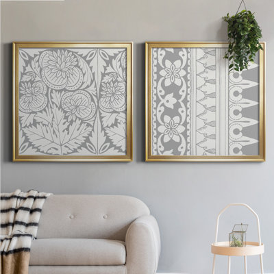 " Ornamental Detail V " 2 - Pieces