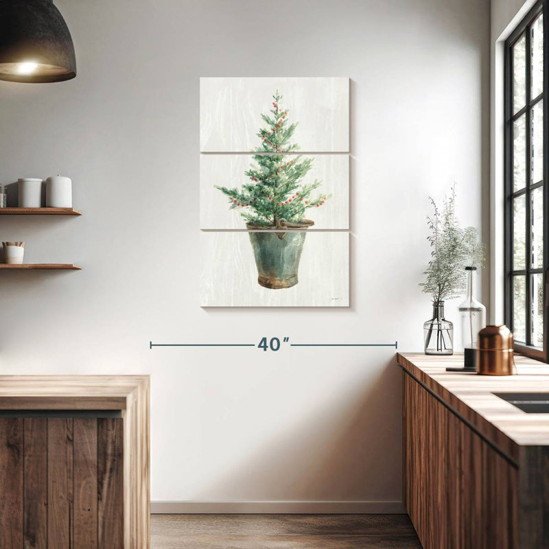 Arbre de Noël blanc et brillant Lelend I, H 38 po x l 24 po