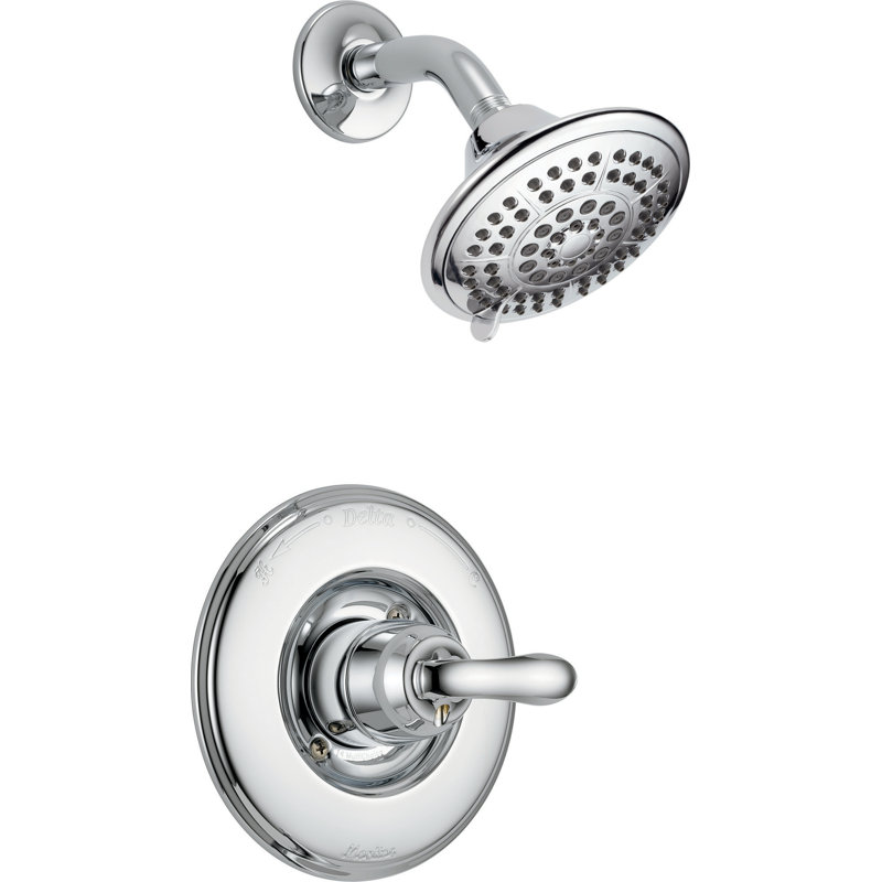 Linden 14 Series Single-Function Shower Faucet Set, Shower Valve Trim Kit, Chrome / Touch-Clean