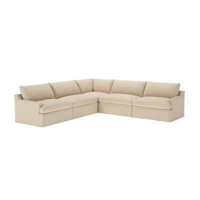 Wrenley 5-Piece Slipcovered Modular Sectional by Birch Lane