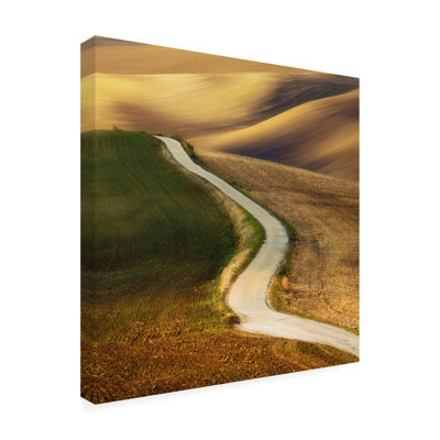 Art mural sur toile tendue - Krzysztof Browko «Road», art mural pour salon, chambre à coucher ou bureau - 24 x 24