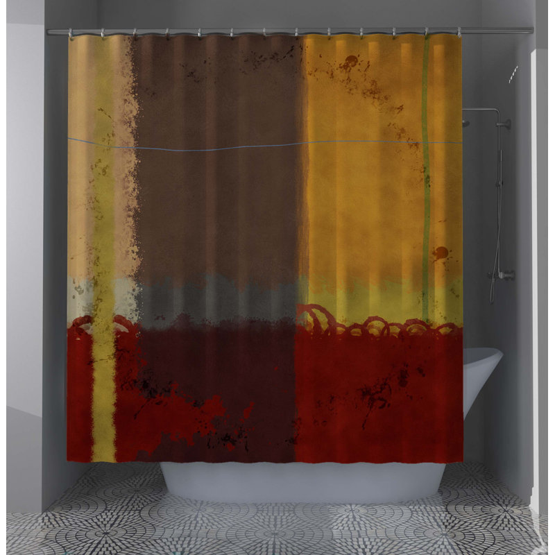 Rideau de douche abstrait Cieran
