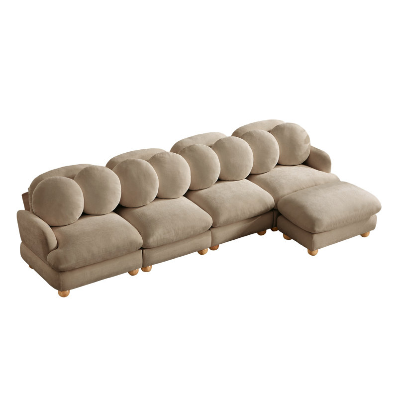 Grand sofa modulaire en coin