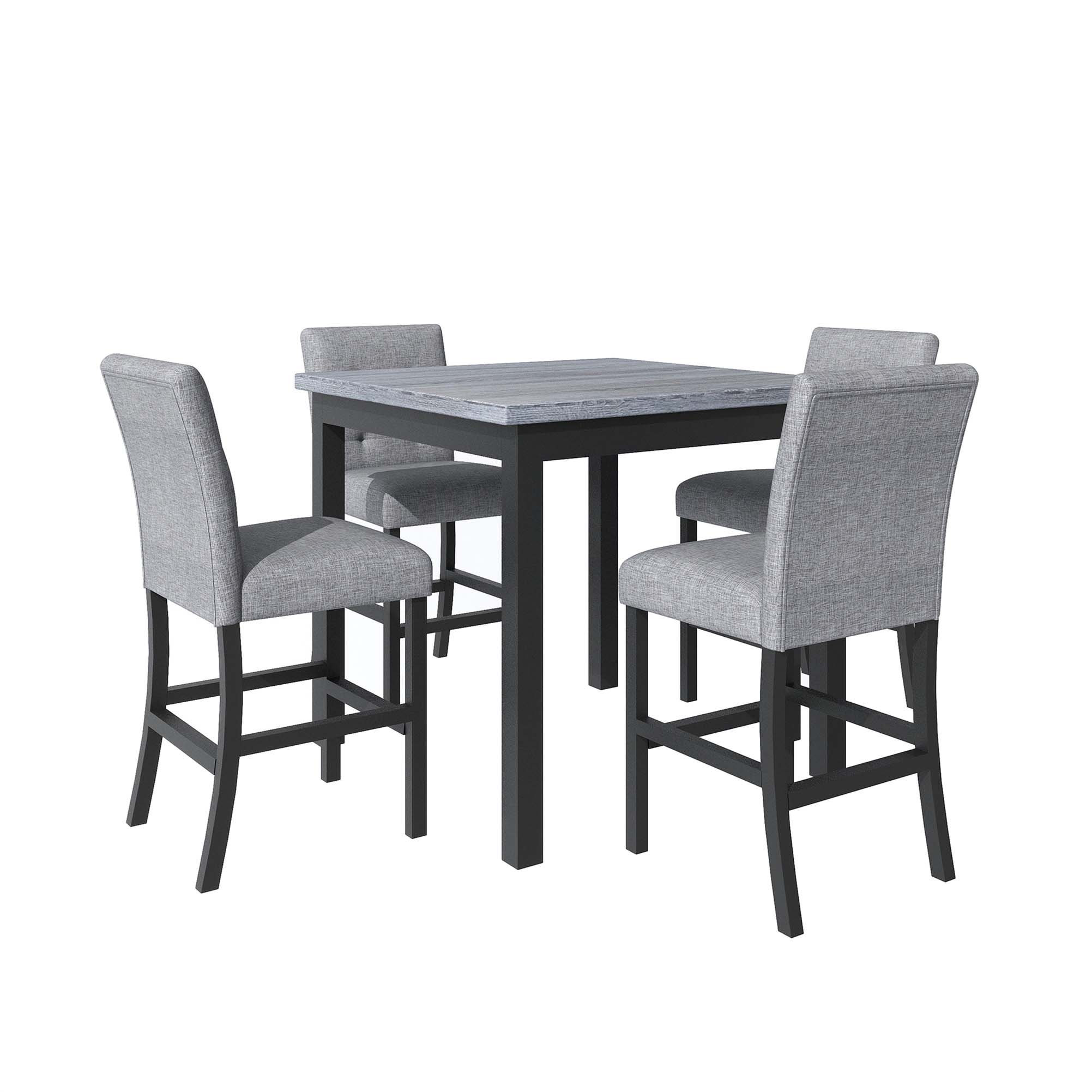 Lark Manor™ Ayvian 5Piece Counter Height Dining Set Wood Square Dining