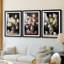 FLORAL Series DCCD - Impression encadrée sur mesure de qualité supérieure - 3 pièces-1611443478-1611443472
