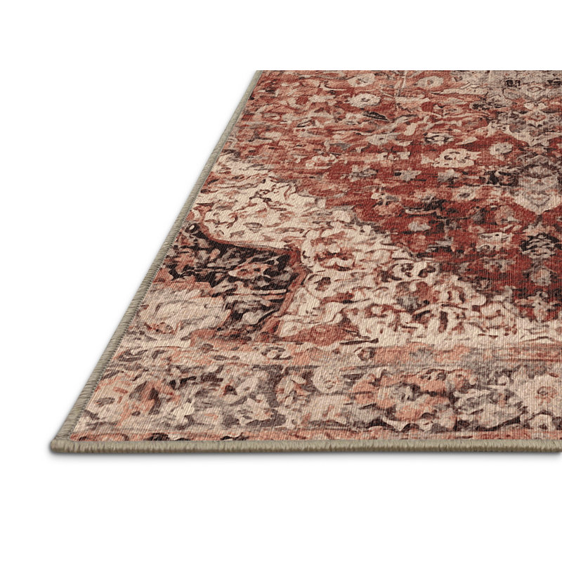 Tapis brun lavable à la machine, Rectangle 8 pi x 10 pi