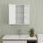 Wall-Mounted Bathroom Cabinet With Mirror, 6 Open And 3 Adjustable Shelves For Versatile Storage And Modern Aesthetic