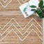 Tapis naturel tissé à plat à la main à motif géométrique Albans-254834544