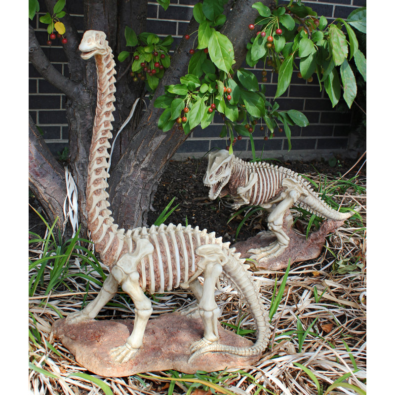 Bad to the Bone Jurassic Brachiosaurus Dinosaur Statue
