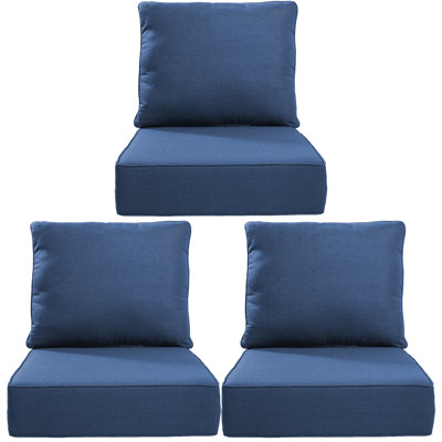 Deb Weather-Resistant Polyester Seat and Back Cushion Set