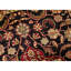 Hand-Knotted High-Quality Black and Red Area Rug
