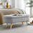 Ottoman Oval Storage Bench,Rubber Wood Legs(43.5"X16"X16")-110402477