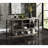 Antique Oak & Sandy Gray Counter Height Table, 38 In. Package Width 35Mm Thick Shelf