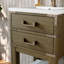 Meuble-lavabo simple de 20 po avec plateau en résine et tablette ouverte-109402216