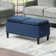 Maggie Upholstered Ottoman with Reversible Tray and Solid Wood Legs