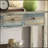 Antique Grey And Teal 3-Drawer Console Table