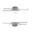 3-Light 56cm LED Semi Flush Mount Ceiling Light