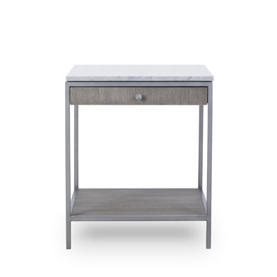 Table de bout à 4 pieds avec rangement Abreia