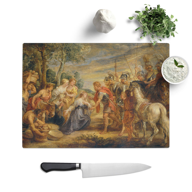 The Meeting of David and Abigail by Peter Paul Rubens Chopping Board, 28.5cm W x 39cm L