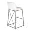 Medallion Upholstered Bar Stool with Metal Frame-342386854-342386857-342386858