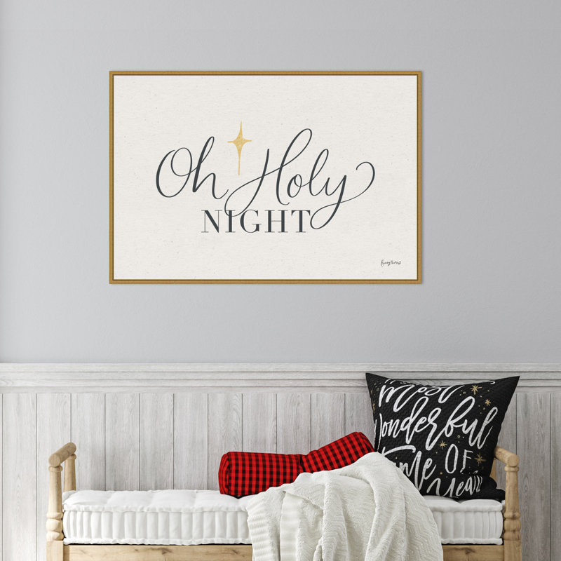 «Becky Thorns Oh Sainte Nuit», reproduction encadrée sur toile par Becky Thorns
