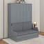 Grand lit escamotable mural avec coussin-348444480-348444482