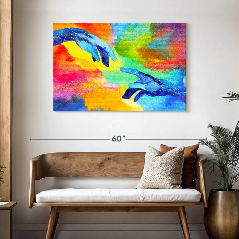 Keiraleigh Abstract Creation Hands, 30" H x 45" W