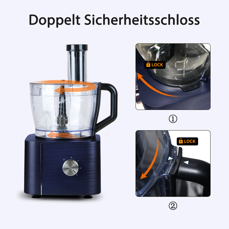 1100 W Küchenmaschine, Blue