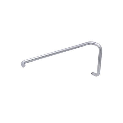 Poignée à tirer et barre à serviettes en laiton FHC TBRN8X24BN, poignée de 8 po centre à centre, épaisseur du verre de 1/4 po à 1/2 po, finition nickel brossé